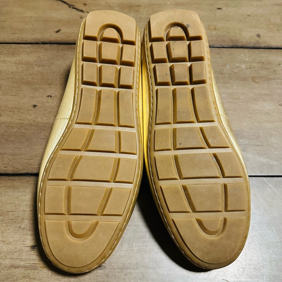 Coach Metallic Gold Women's Loafers - Picture 2 of 2